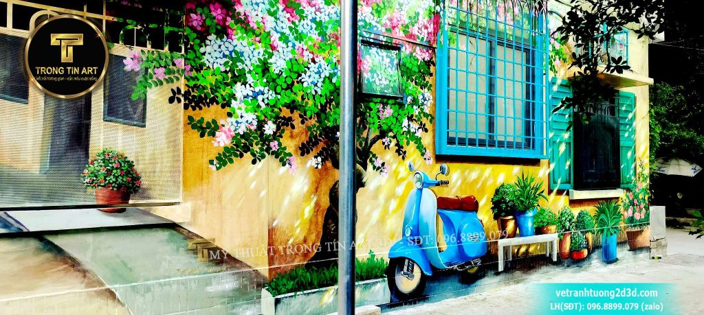 VẼ TRANH TƯỜNG 3D MỸ THUẬT TRỌNG TÍN ART