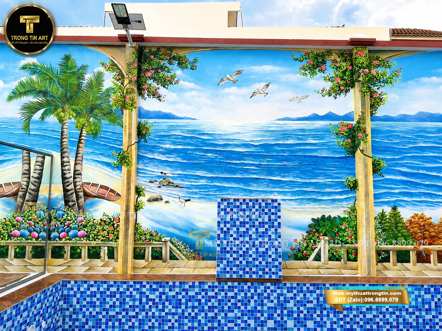 vẽ tranh phong cảnh biển tại hồ bơi, vẽ tranh tường hồ bơi, tranh tường đại dương hồ bơi, giá vẽ tranh tường hồ bơi, thợ vẽ tranh cảnh biển 3d, vẽ tranh phong cảnh biển resort, trang trí tường hồ bơi đẹp, mẫu tranh đại dương vẽ tường