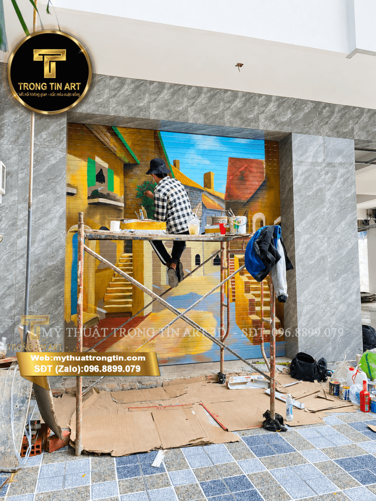 VẼ TRANH TƯỜNG 3D MỸ THUẬT TRỌNG TÍN ART