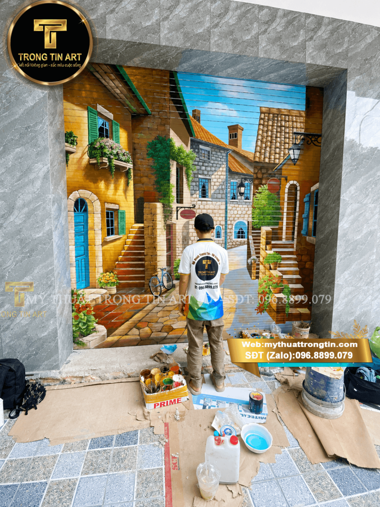VẼ TRANH TƯỜNG 3D MỸ THUẬT TRỌNG TÍN ART