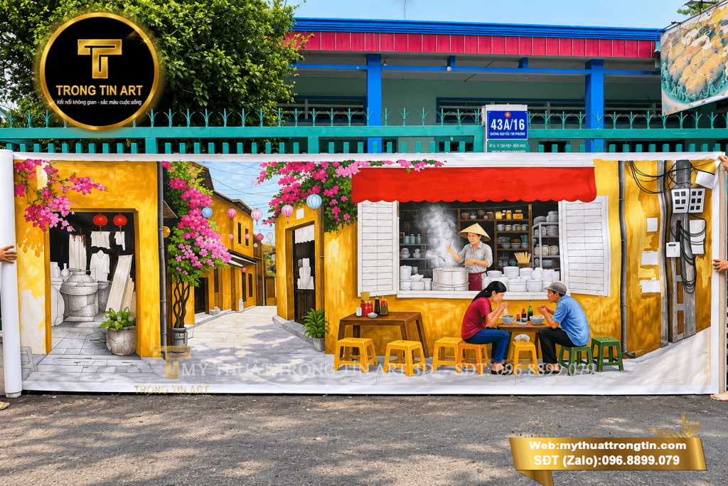 VẼ TRANH TƯỜNG 3D MỸ THUẬT TRỌNG TÍN ART