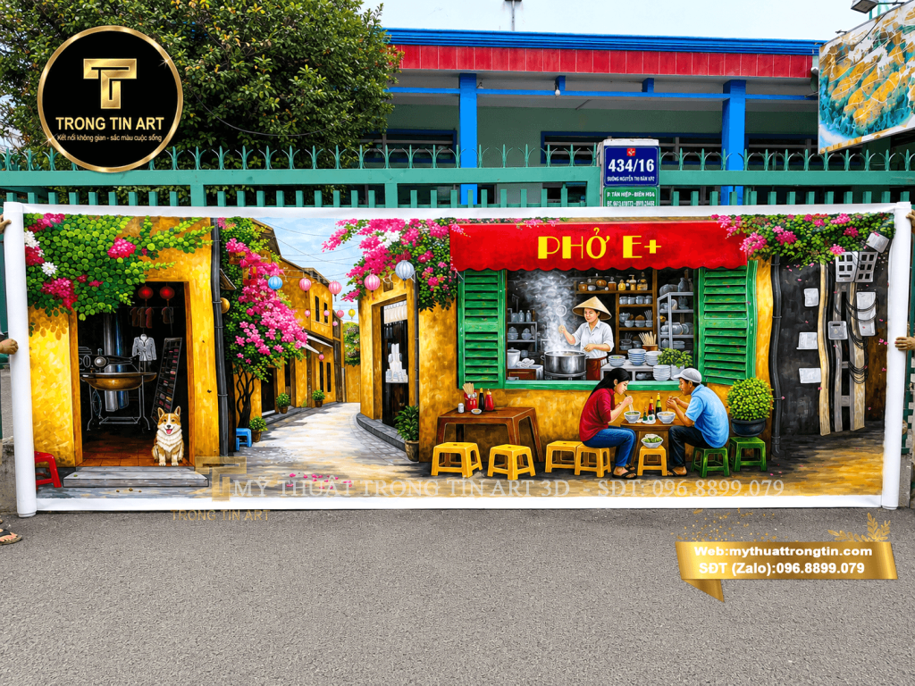 VẼ TRANH TƯỜNG 3D MỸ THUẬT TRỌNG TÍN ART