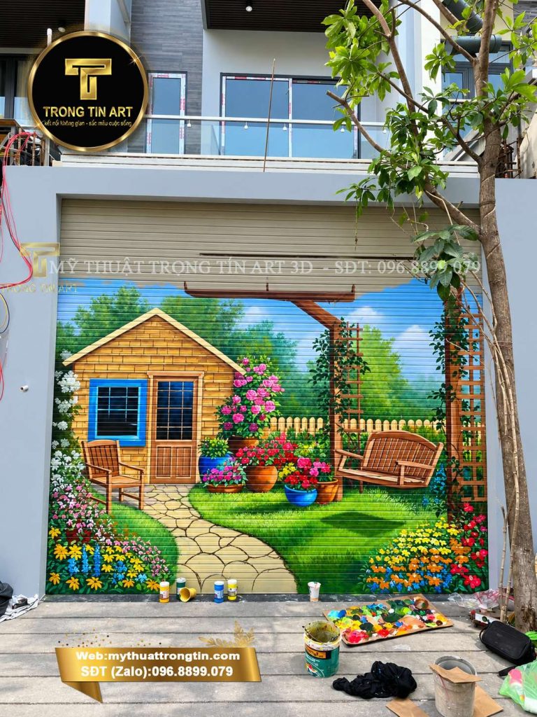 VẼ TRANH TƯỜNG 3D MỸ THUẬT TRỌNG TÍN ART